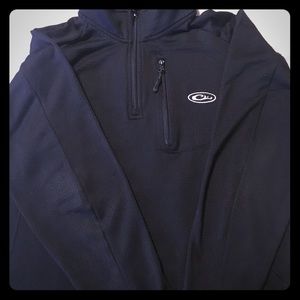 Men's black quarter zip Drake